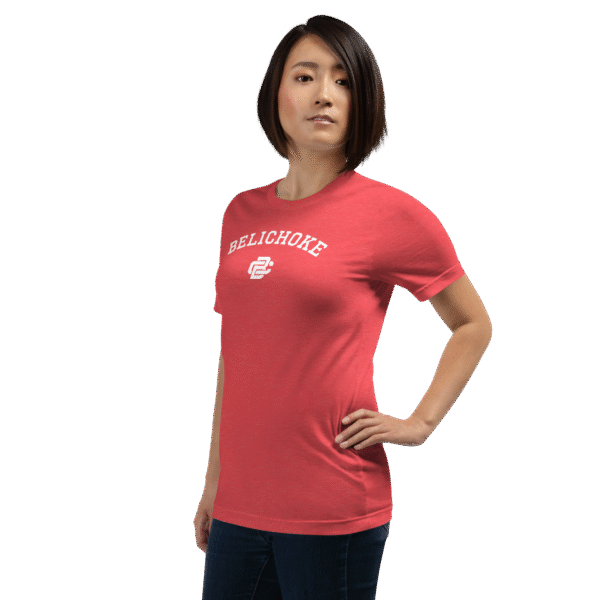 Belichoke Signet Tee – Wolfish Heather Red - Image 2