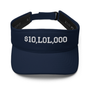 $10,LOL,000 Belichoke Visor – Dark Blue & White