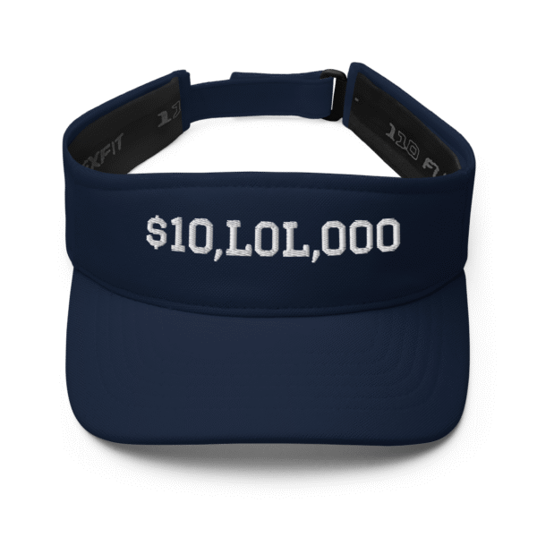 $10,LOL,000 Belichoke Visor – Dark Blue & White