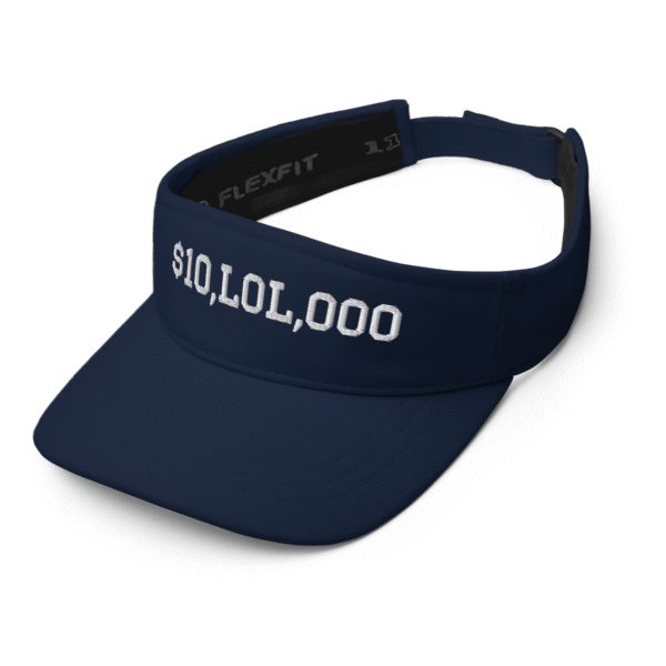 $10,LOL,000 Belichoke Visor – Dark Blue & White - Image 2